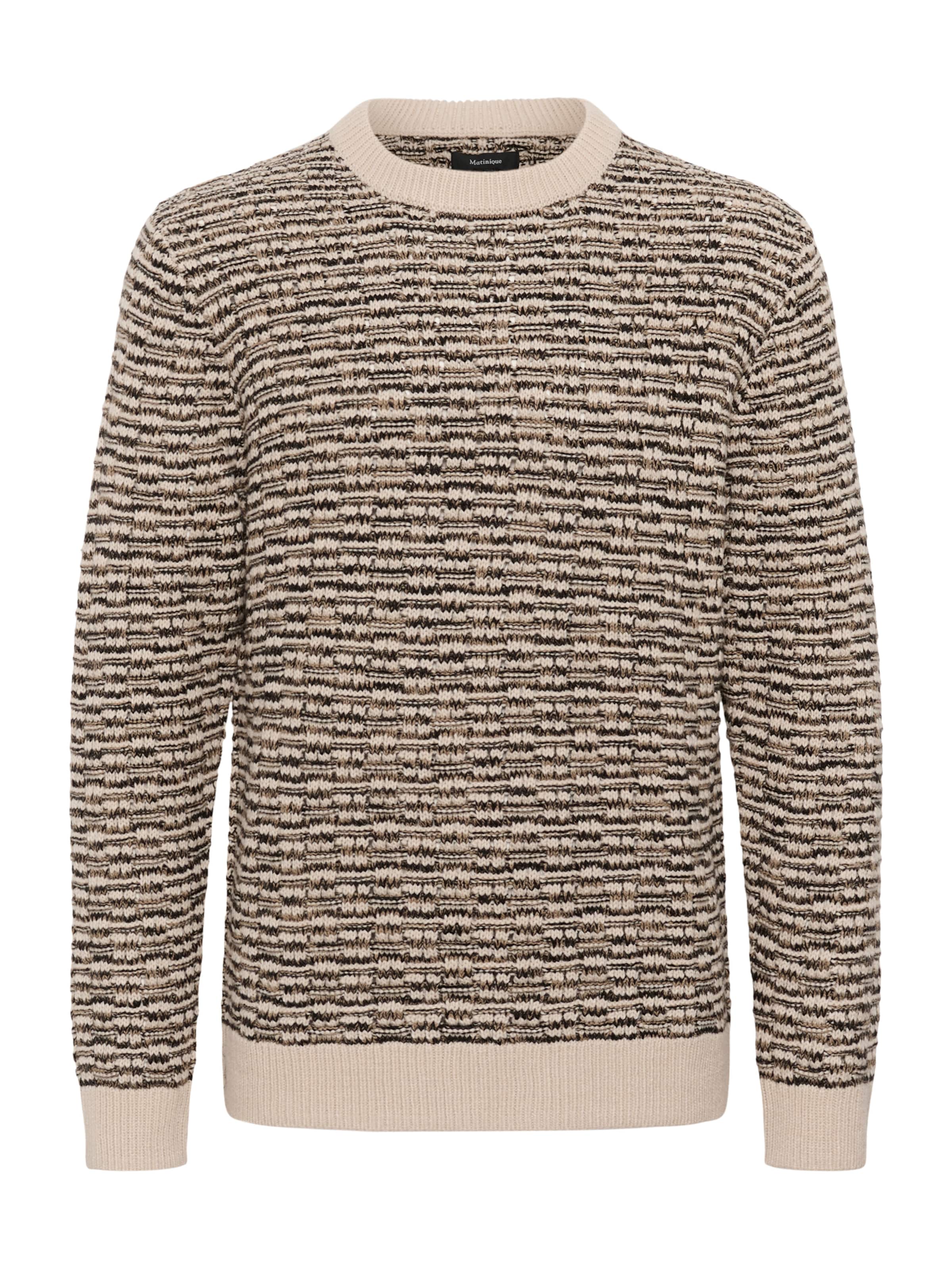 Matinique Pullover 'MATriton' in Braun: Vorderseite