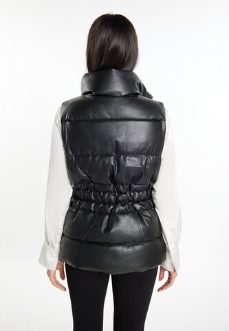 Gilet di faina in nero