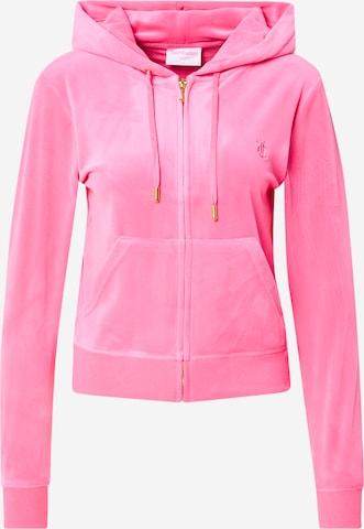 Juicy Couture Кофта на молнии 'Dach Addison' в Ярко-розовый: спереди