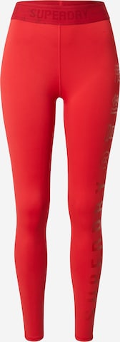 Pantalon de sport Superdry en rouge : devant