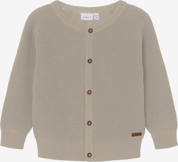 NAME IT Knit Cardigan in Beige: front