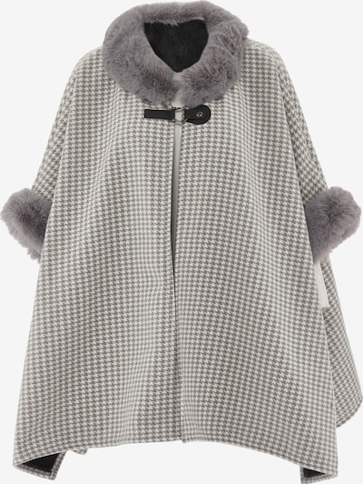 Apsiaustas iš OSHA, spalva – rausvai pilka / dūmų pilka / vilnos balta, Prekių apžvalga