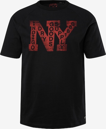 T-Shirt JP1880 en noir : devant