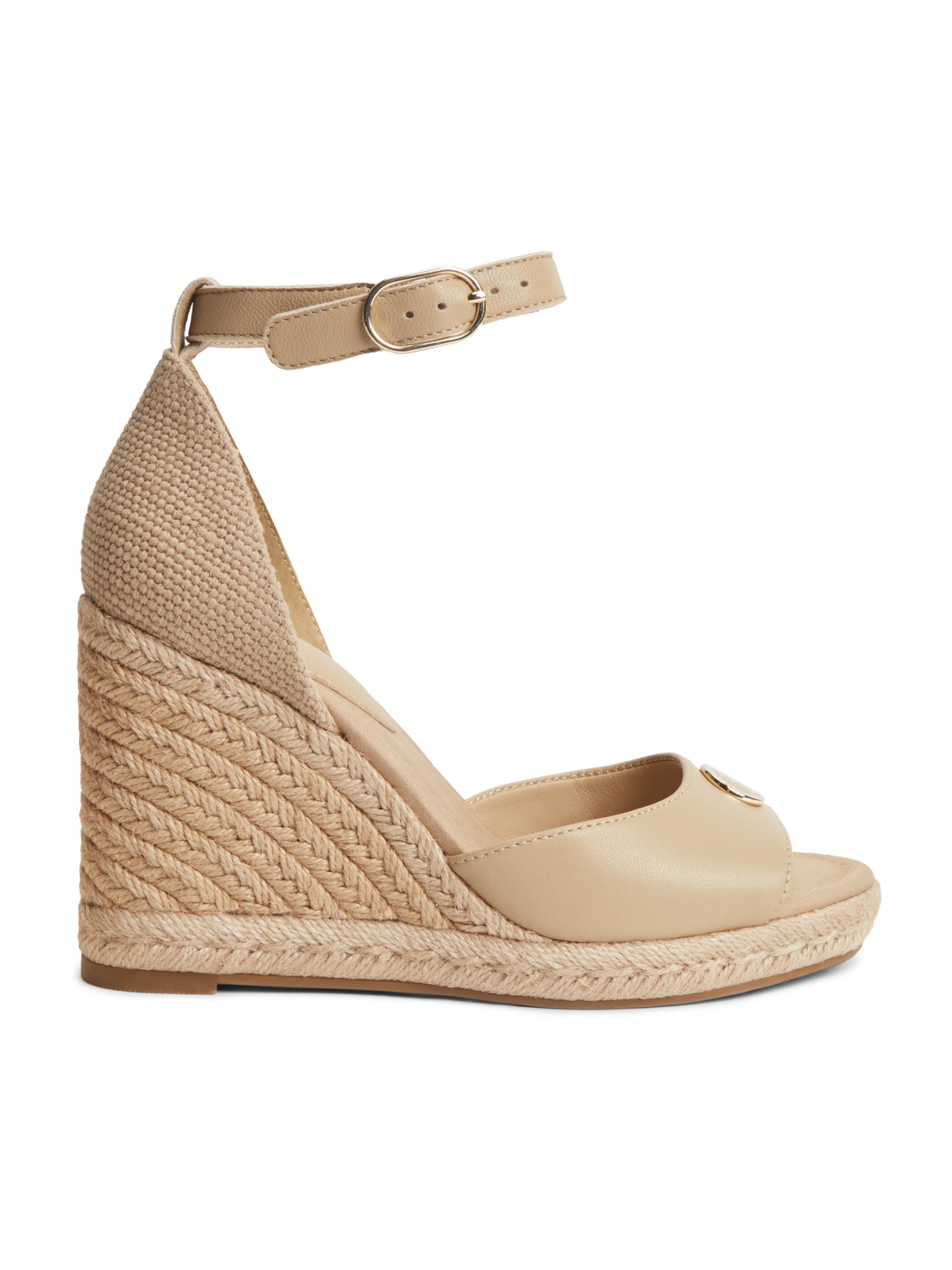 TOMMY HILFIGER - Sandalias con hebilla en beige