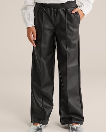 Regular Pantalon WE Fashion en noir : devant