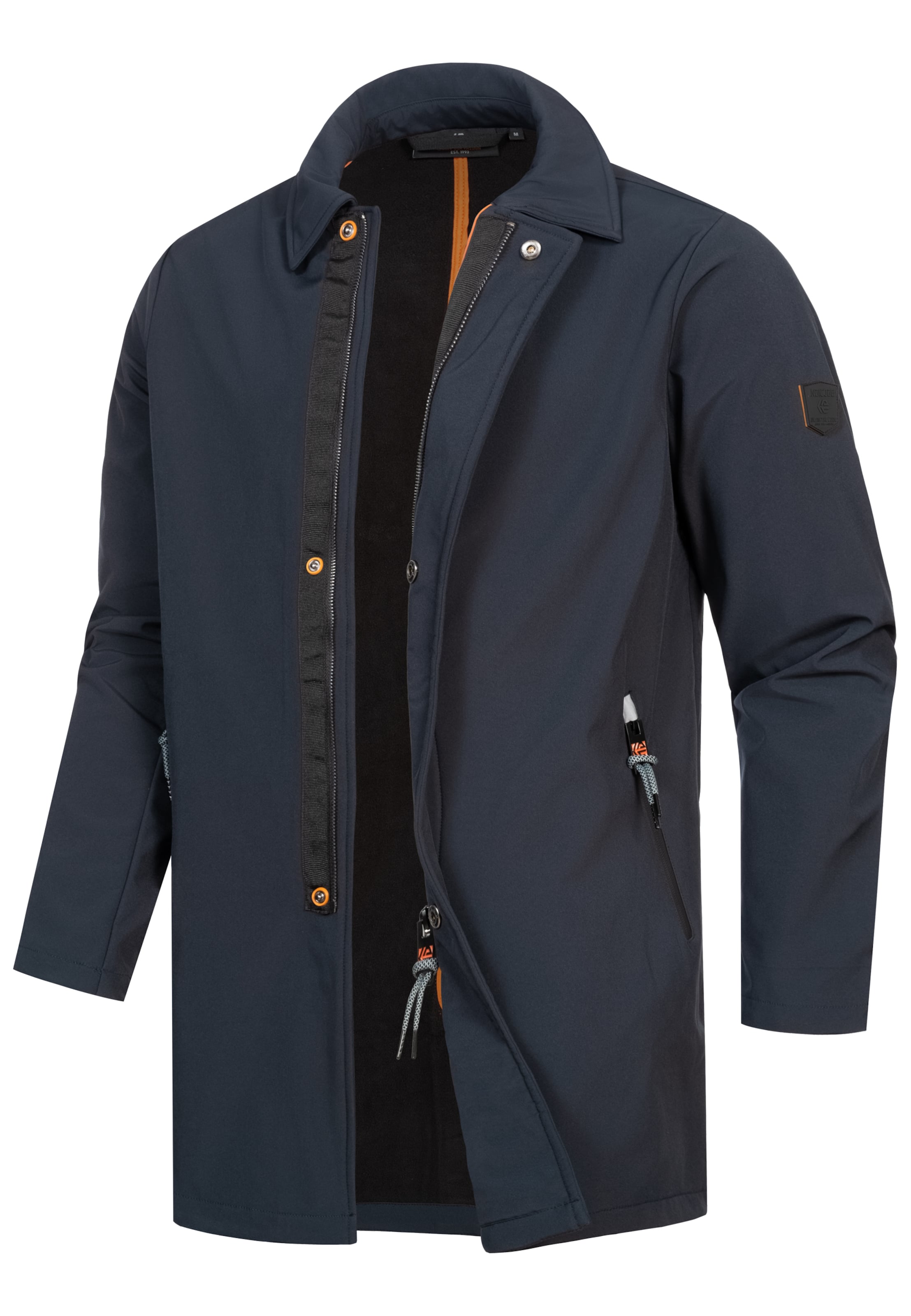 INDICODE JEANS Tussenjas in Zwart: voorkant