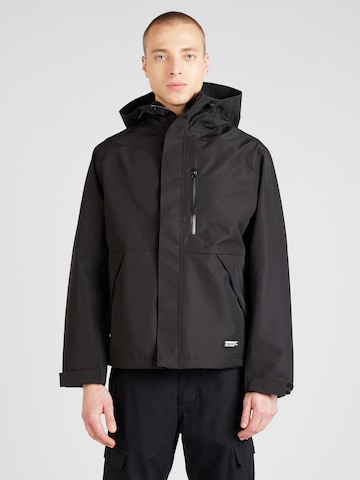 Veste mi-saison 'MONT' JACK & JONES en noir : devant