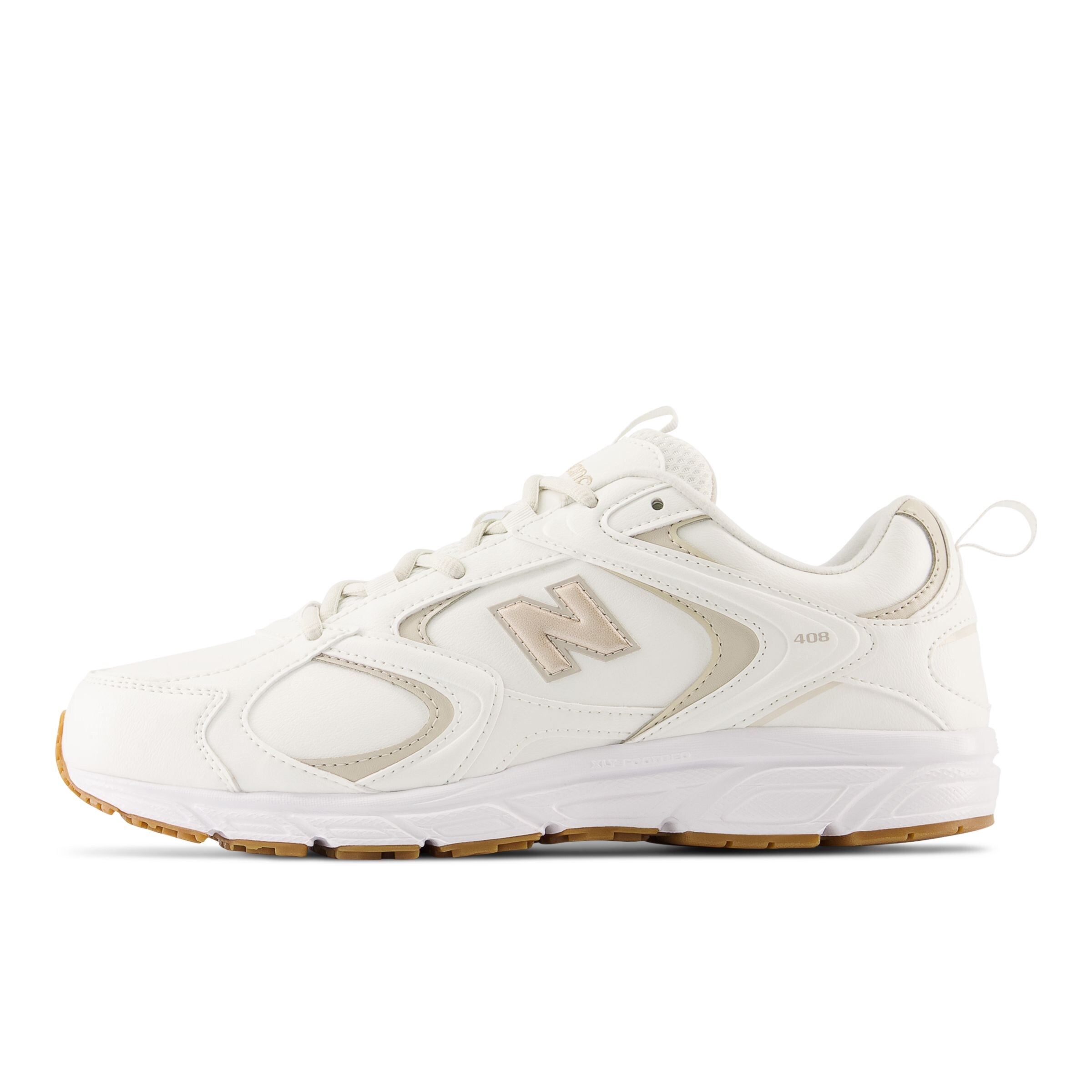Sneaker bassa '408' di new balance in bianco: frontale