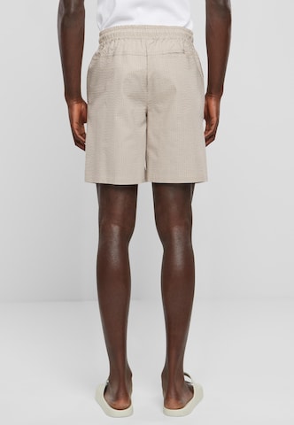 Urban Classics Regular Shorts 'Seersucker' in Grau