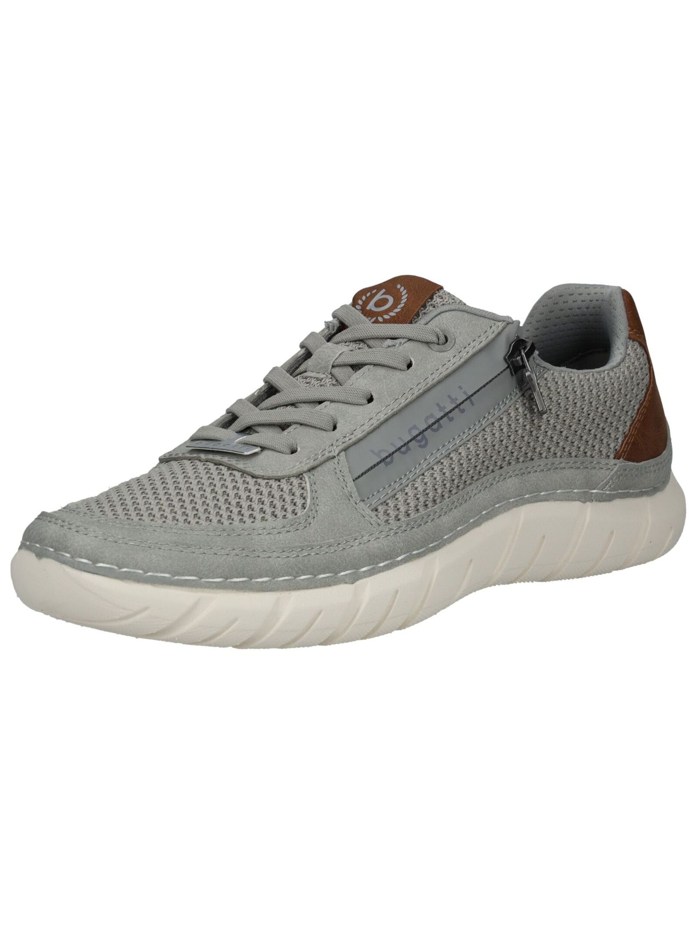 bugatti Platform trainers in Grey: front