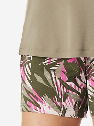 Pyjama 'Modern Nightwear' SCHIESSER en vert