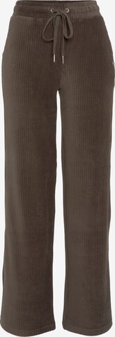 VIVANCE Wide leg Broek in Bruin: voorkant