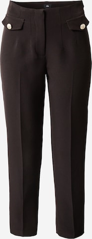 River Island Trousers with creases in Black: front