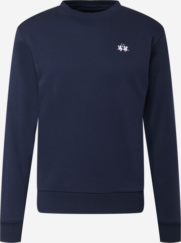 Sweat-shirt La Martina en bleu : devant