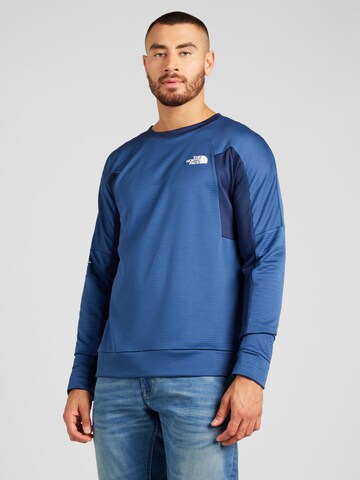THE NORTH FACE Sport sweatshirt i blå: framsida