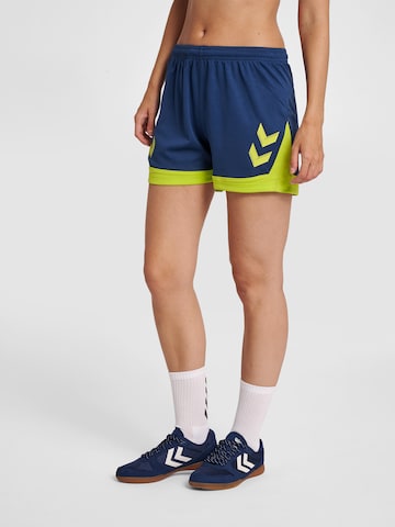 Hummel Regular Sportbroek 'Poly' in Blauw: voorkant