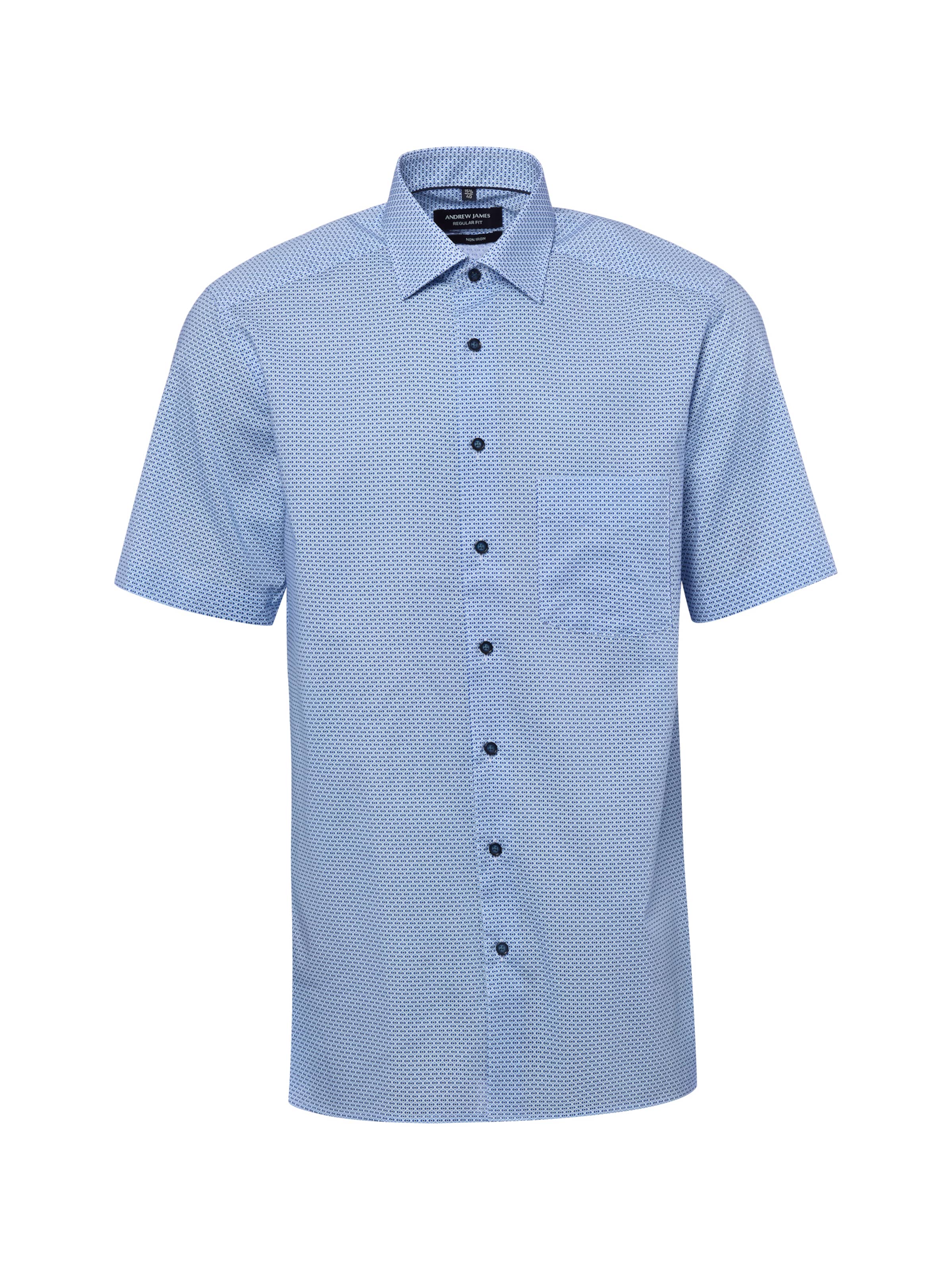 Chemise Andrew James en bleu : devant