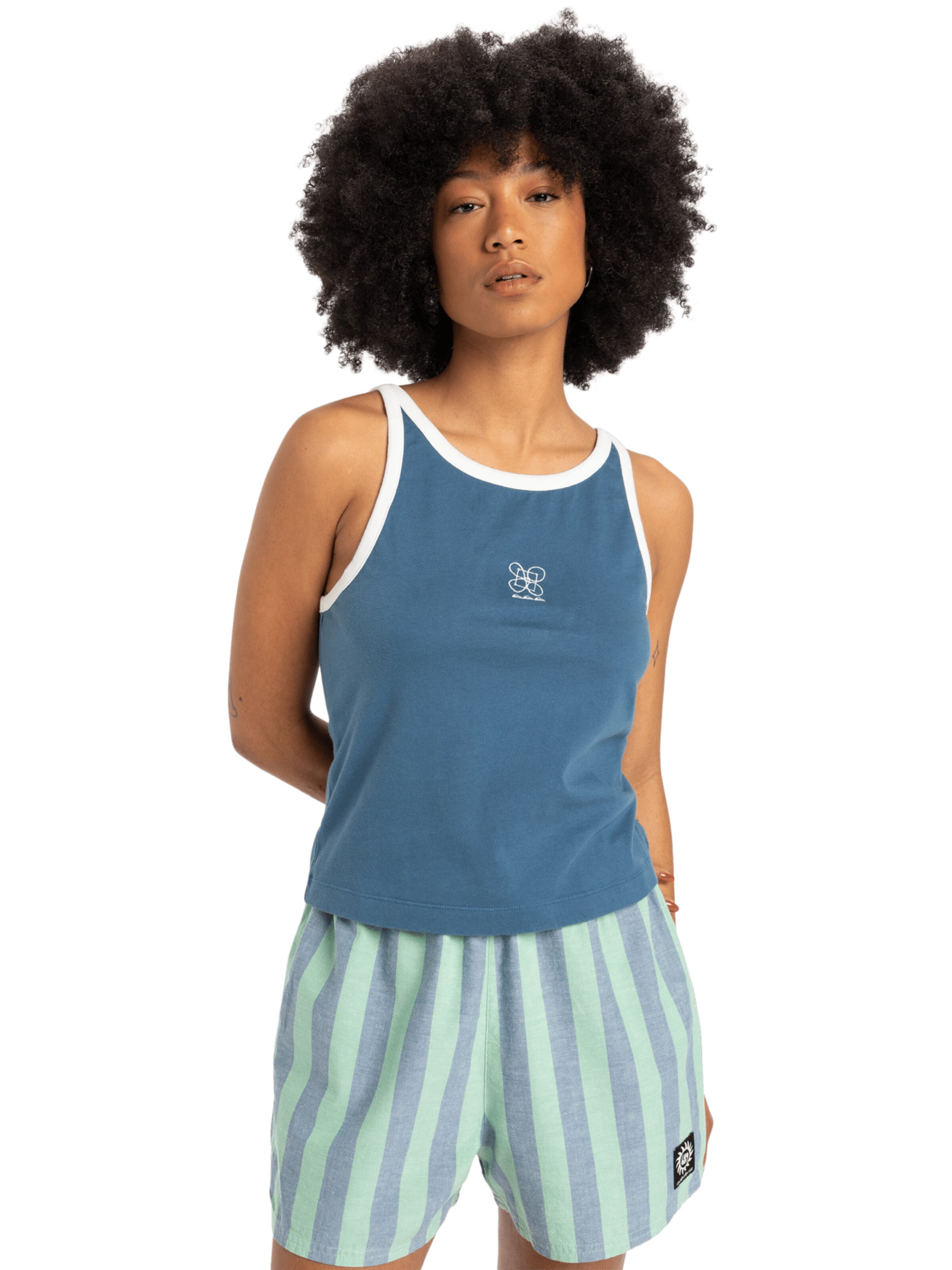 QUIKSILVER Top 'Penida' in Blau: Vorderseite