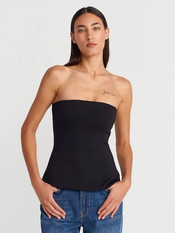 Dilvin Bandeau in Schwarz: Vorderseite