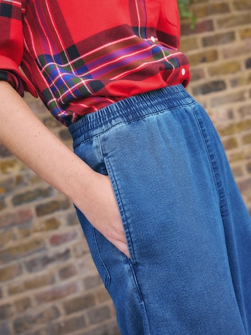 Next Wide leg Trousers in Blue