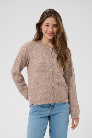 Cream Strickjacke 'Junah' in Braun: Vorderseite