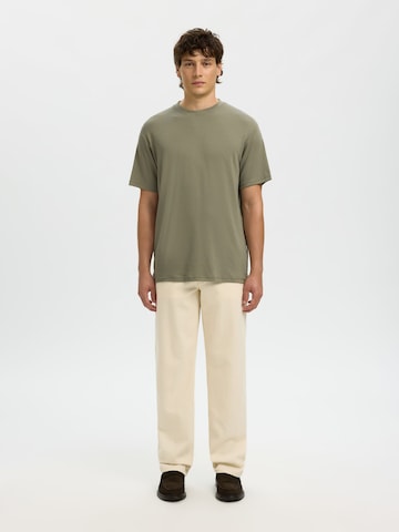 T-Shirt 'SLHSpencer' SELECTED en vert