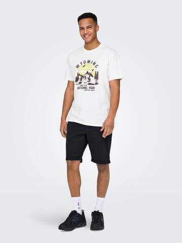 regular Pantaloni chino 'Peter' di Only & Sons in blu