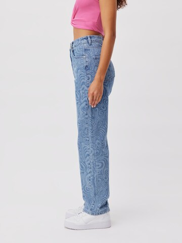 Wide Leg Jean 'Shari' LeGer by Lena Gercke en bleu