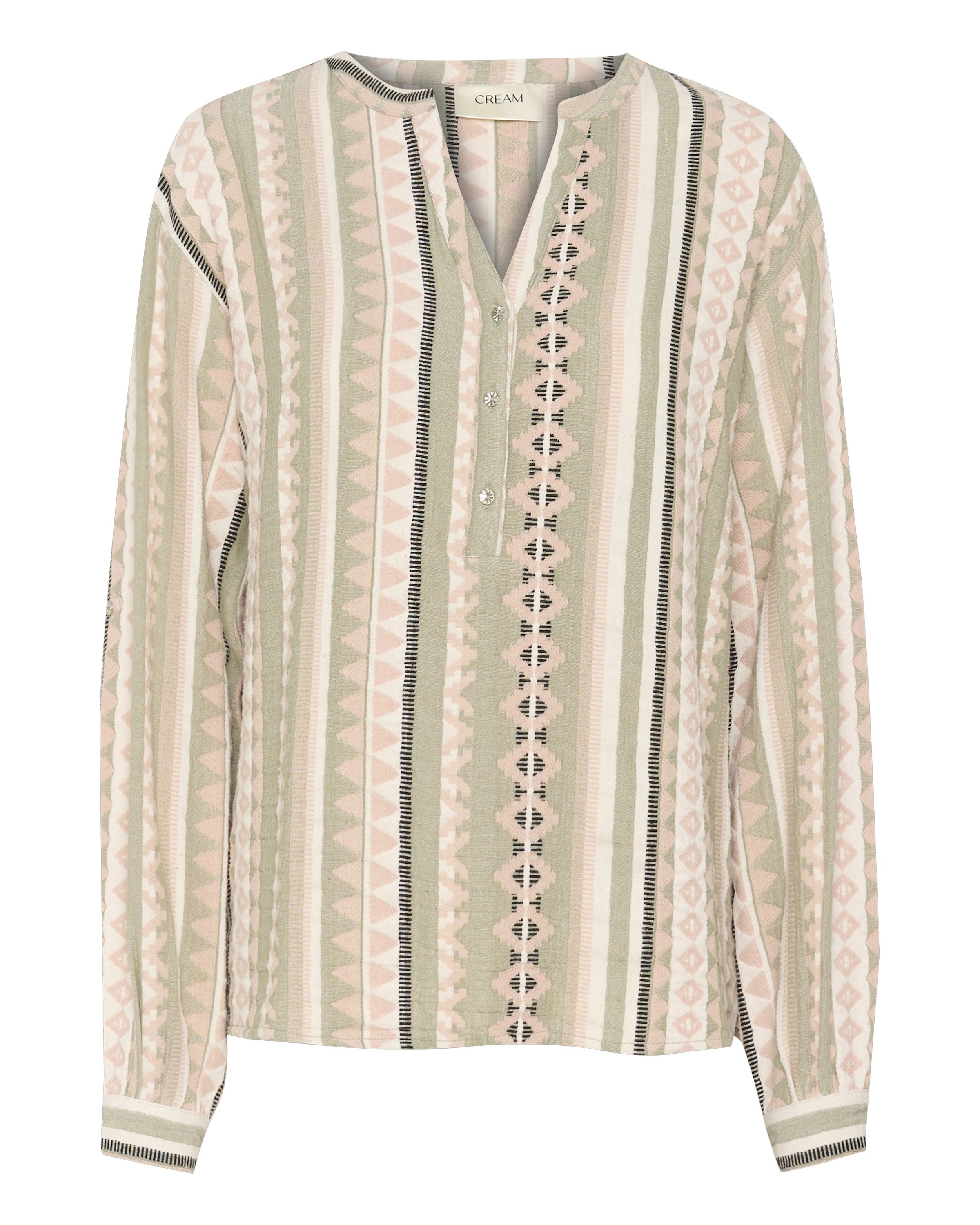 Cream Blouse 'Sola' in Mixed colors: front