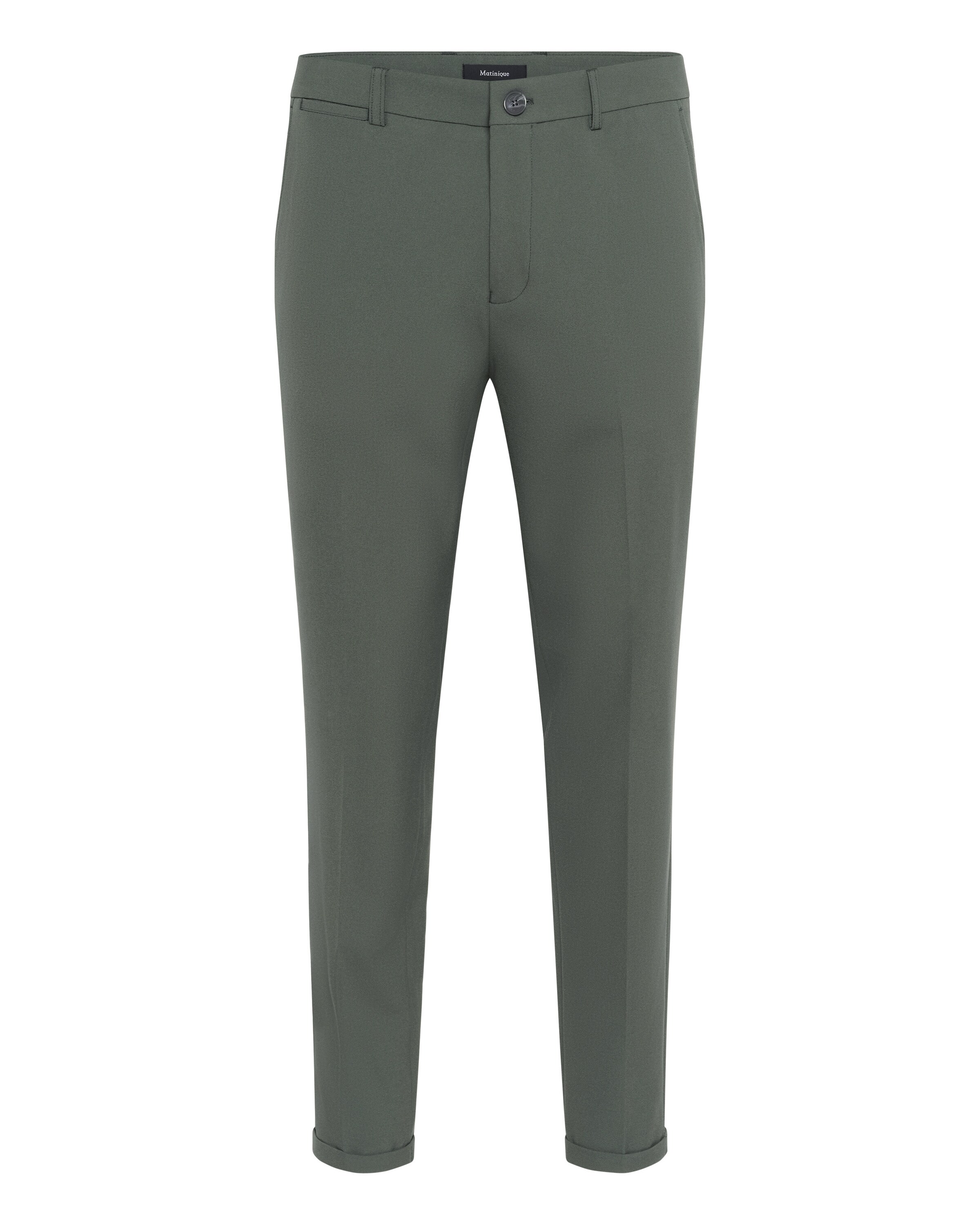 Matinique Slimfit Broek 'Liam' in Groen: voorkant