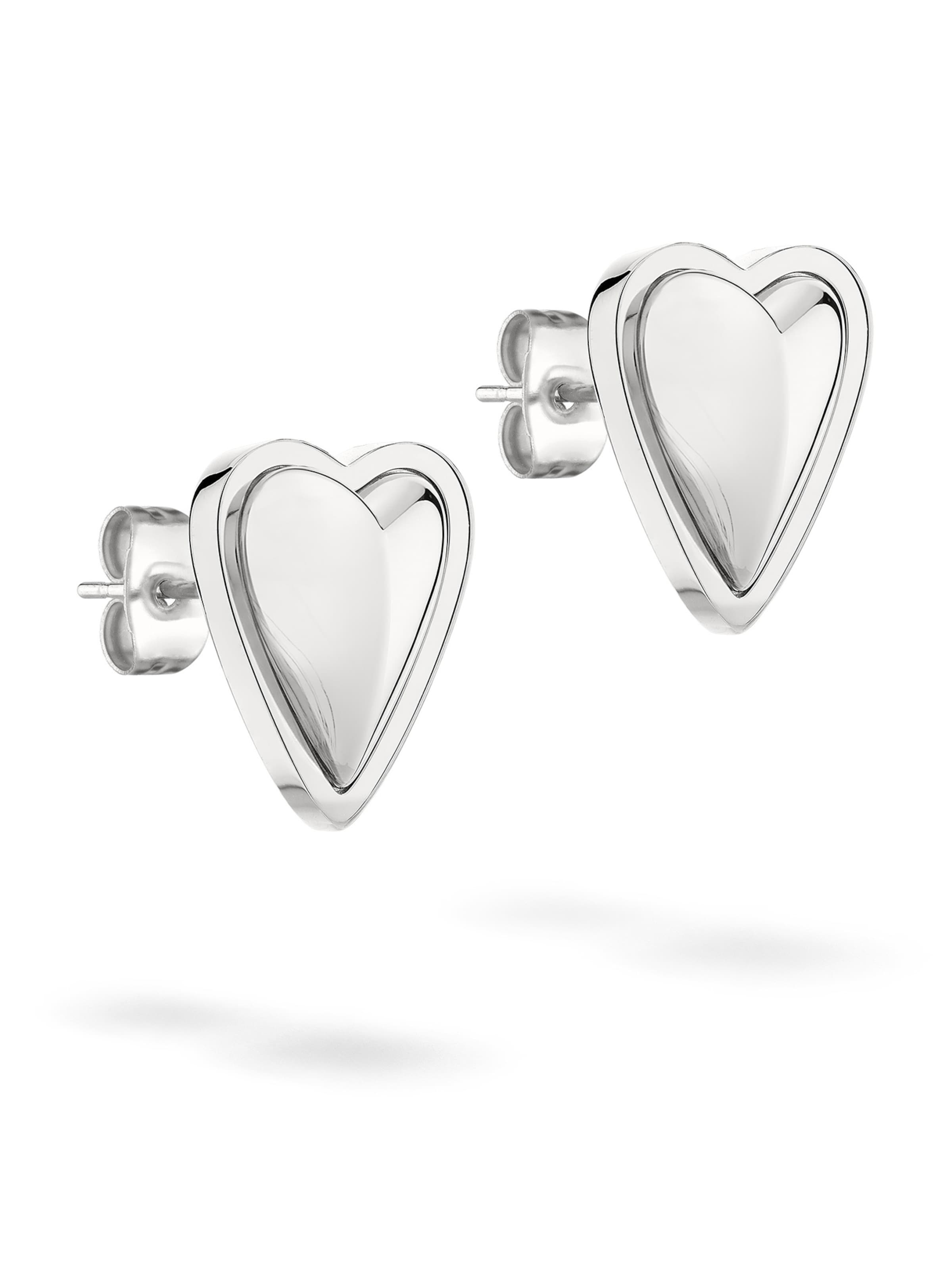 Liebeskind Berlin Ohrringe 'Heart' in Silber