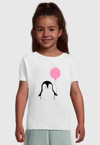 Merchcode Shirt 'Penguin' in White: front