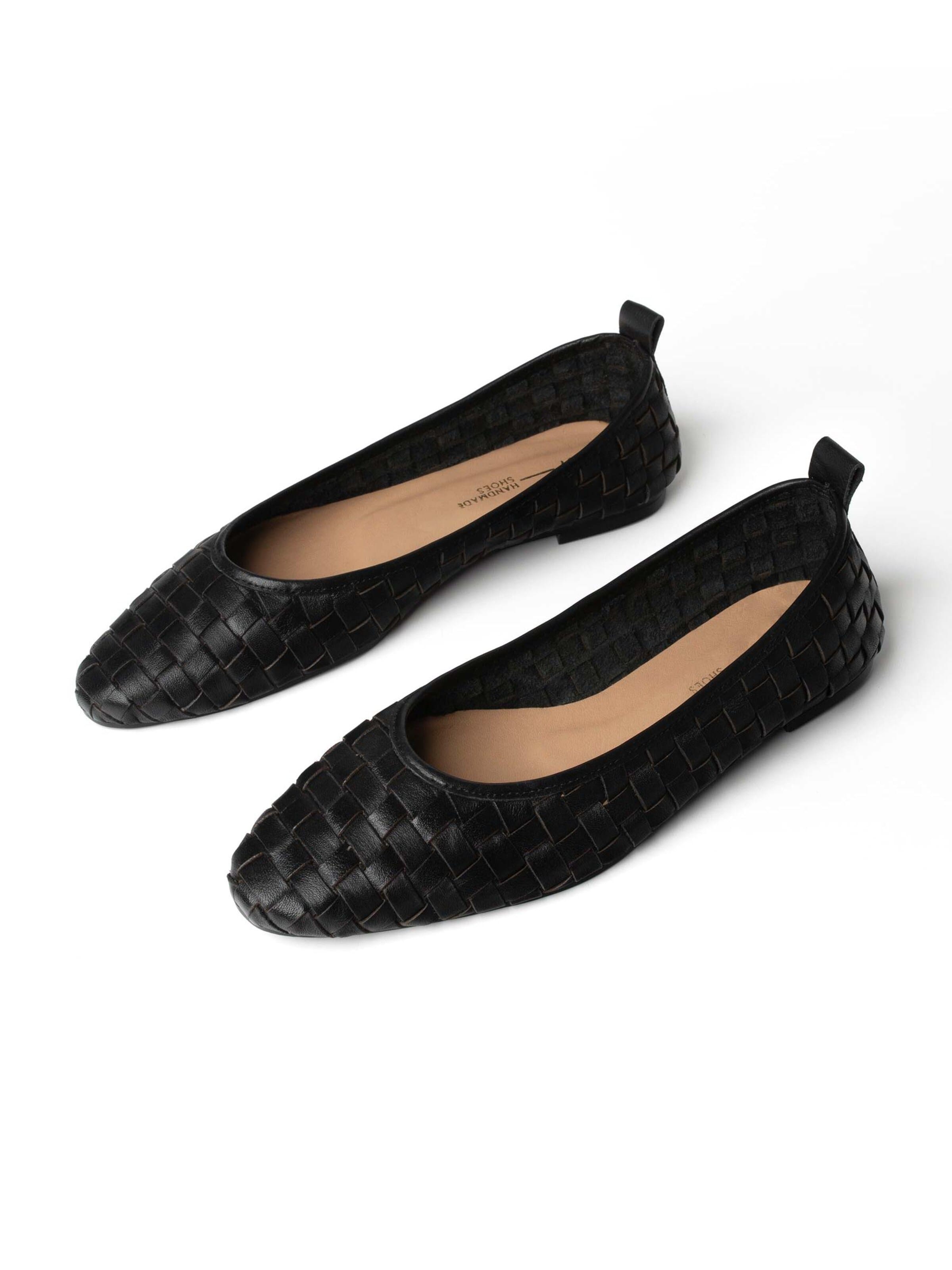 L37 HANDMADE SHOES - Sapato Slip-on 'HEARTBEATS ON THE SHORE' em preto