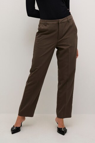 Kaffe Regular Pantalon 'Sakura' in Bruin: voorkant