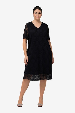 Ulla Popken Cocktail Dress in Black: front