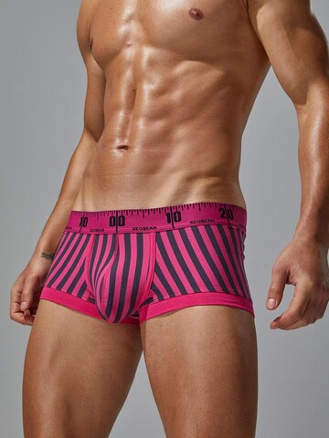 SEOBEAN Boxer shorts 'Stripe' in Pink: front
