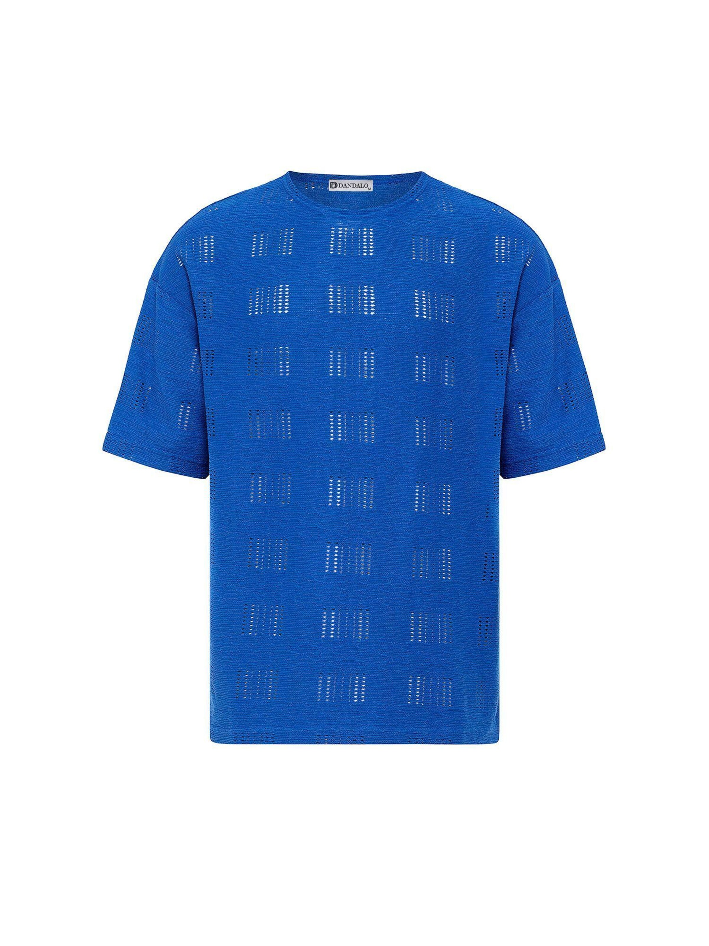 T-Shirt Dandalo en bleu : devant