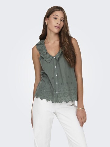 JDY Blouse 'JDYMonica' in Groen: voorkant