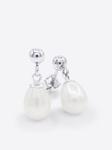 Boucles d'oreilles 'Lafayette' Ateliers Saint Germain en blanc