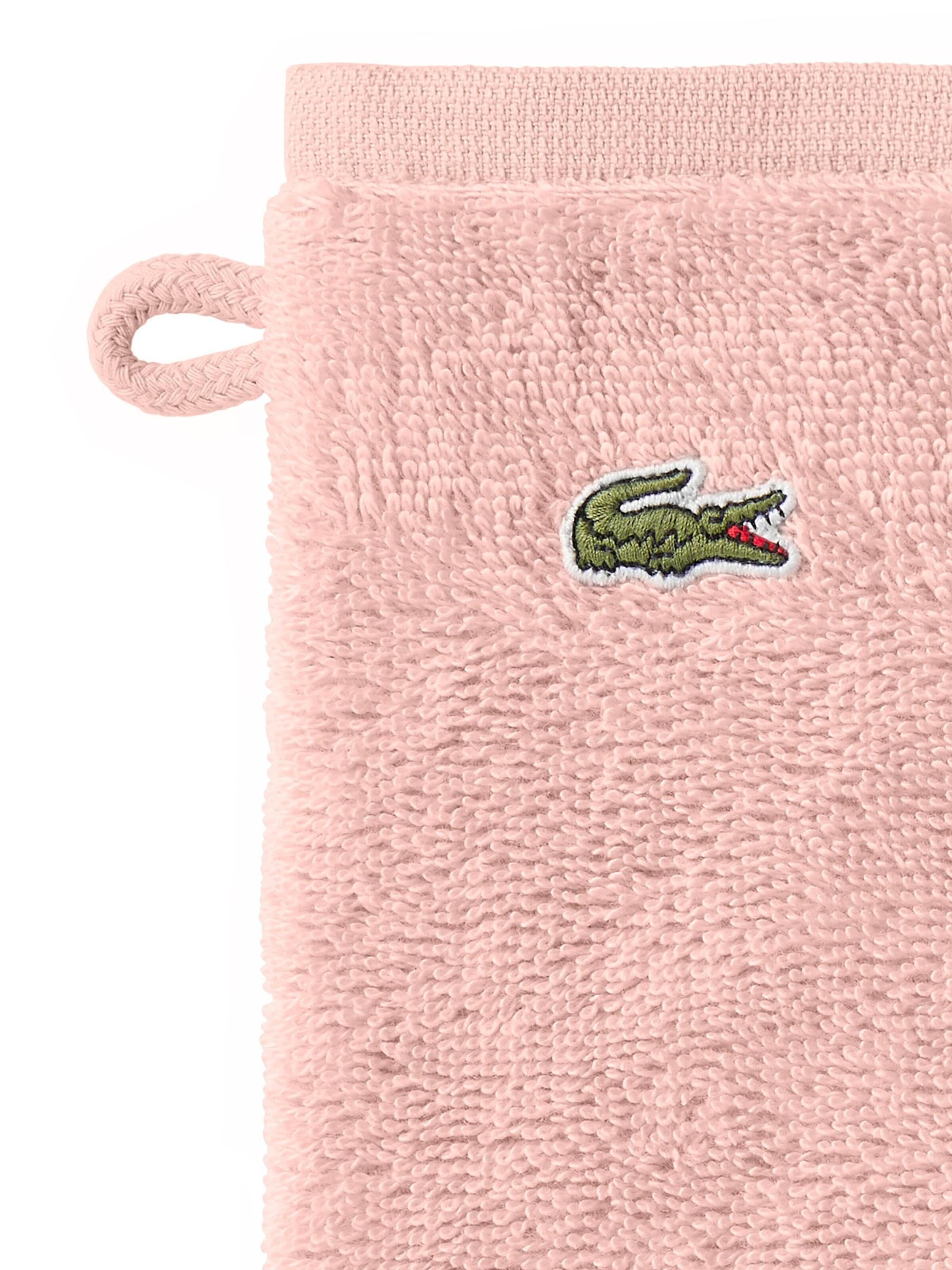 LACOSTE Handtuch 'LLECROCO'‌‌‌‌‌‌ in Pink