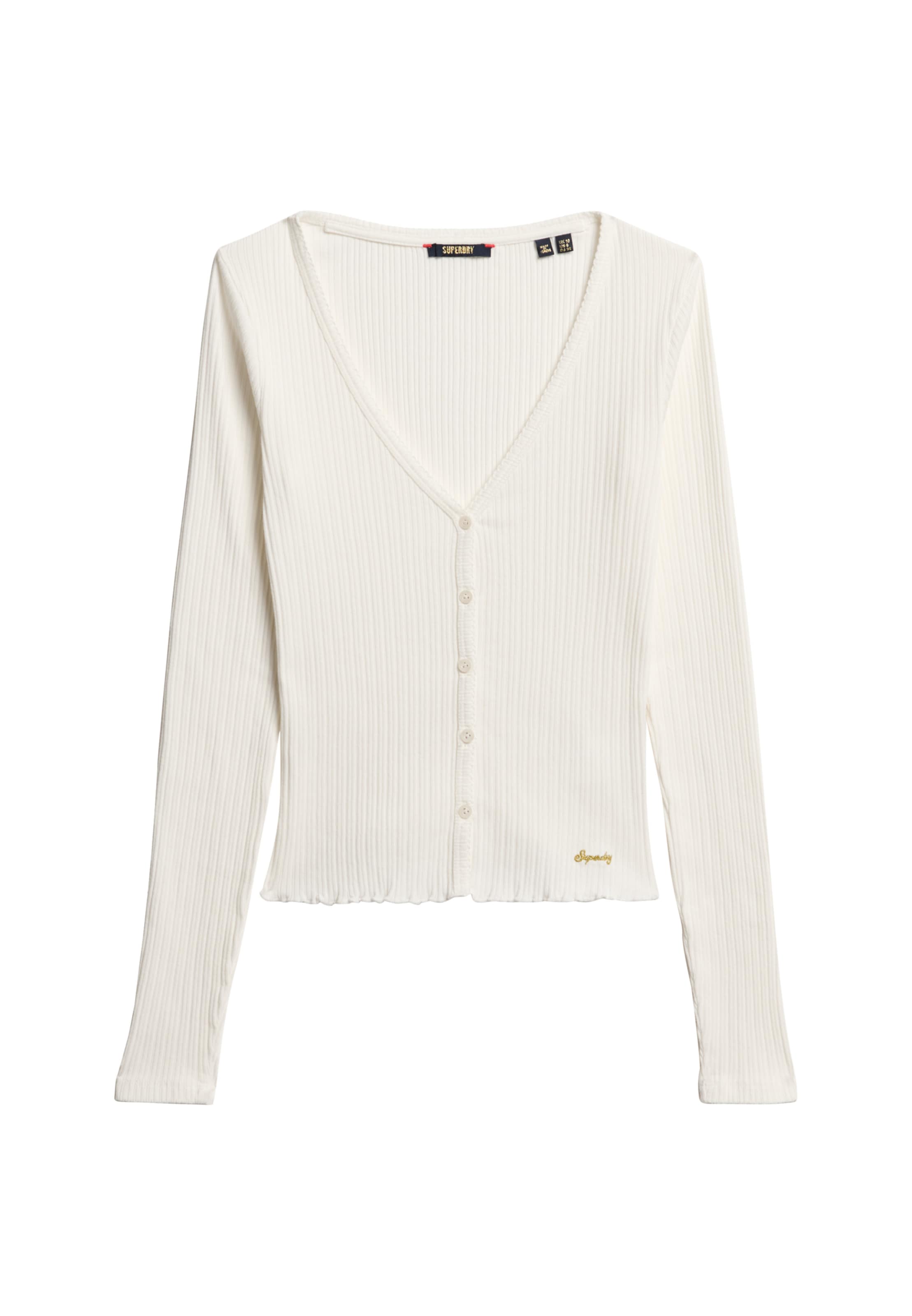 Cardigan 'Essential' Superdry & Co en blanc : devant
