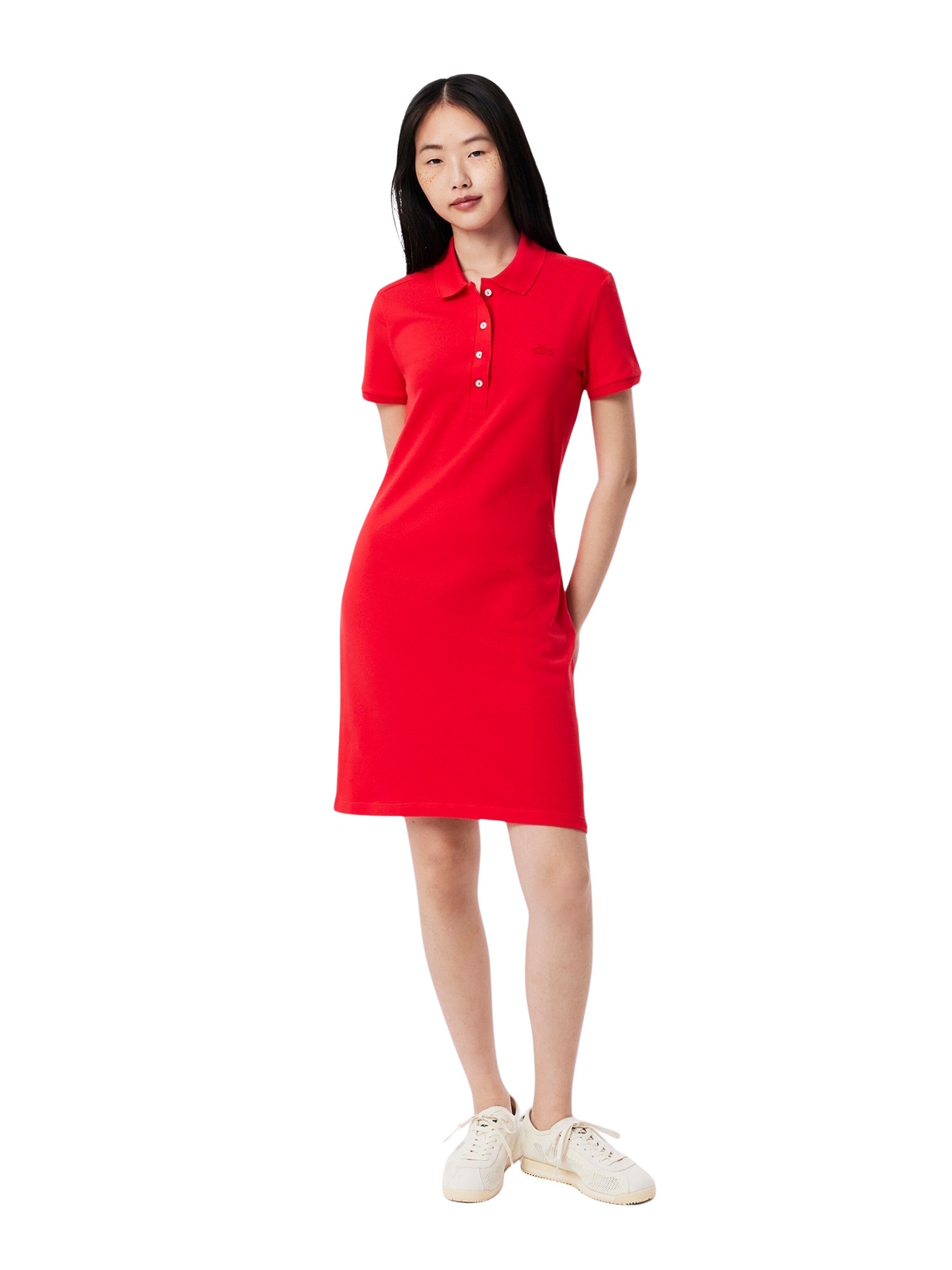 LACOSTE Kleid in Rot