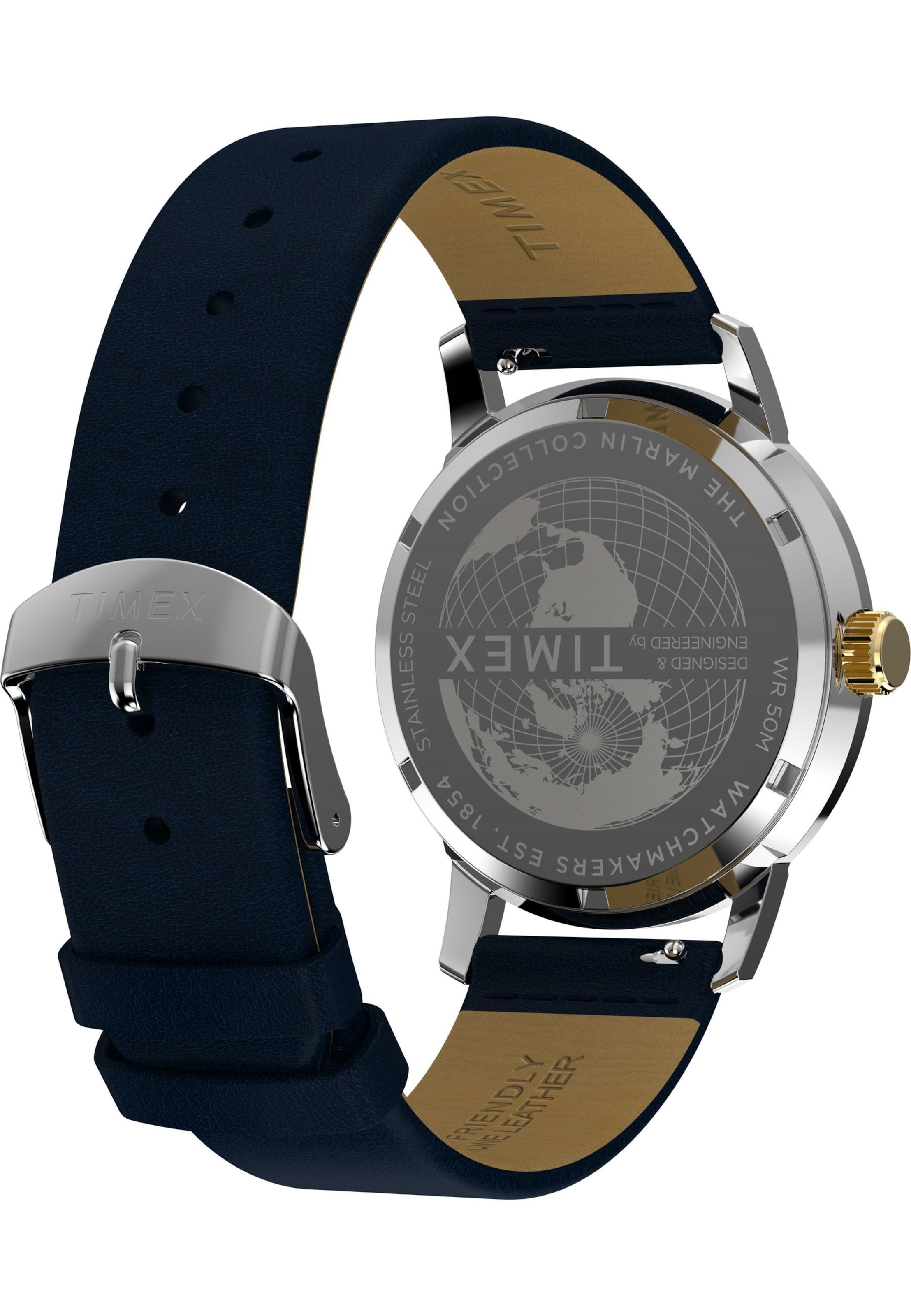 TIMEX Analog watch ' Marlin® Quartz GMT ' in Blue