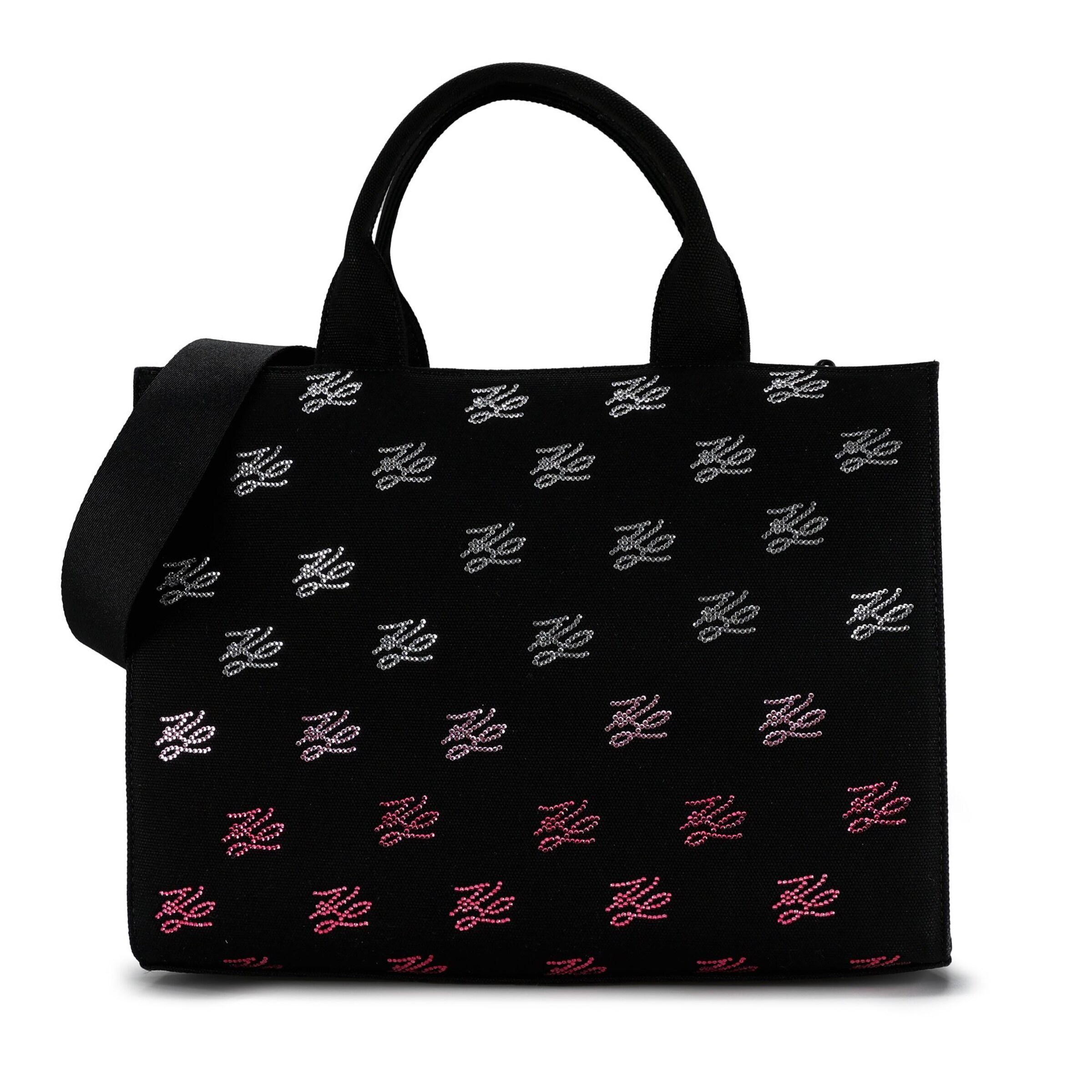 Karl Lagerfeld Sacs à main 'Autograph' en rose / noir / blanc, Vue avec produit