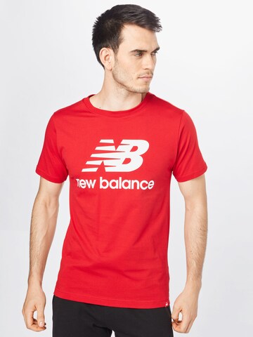 new balance - Camiseta en rojo: frente