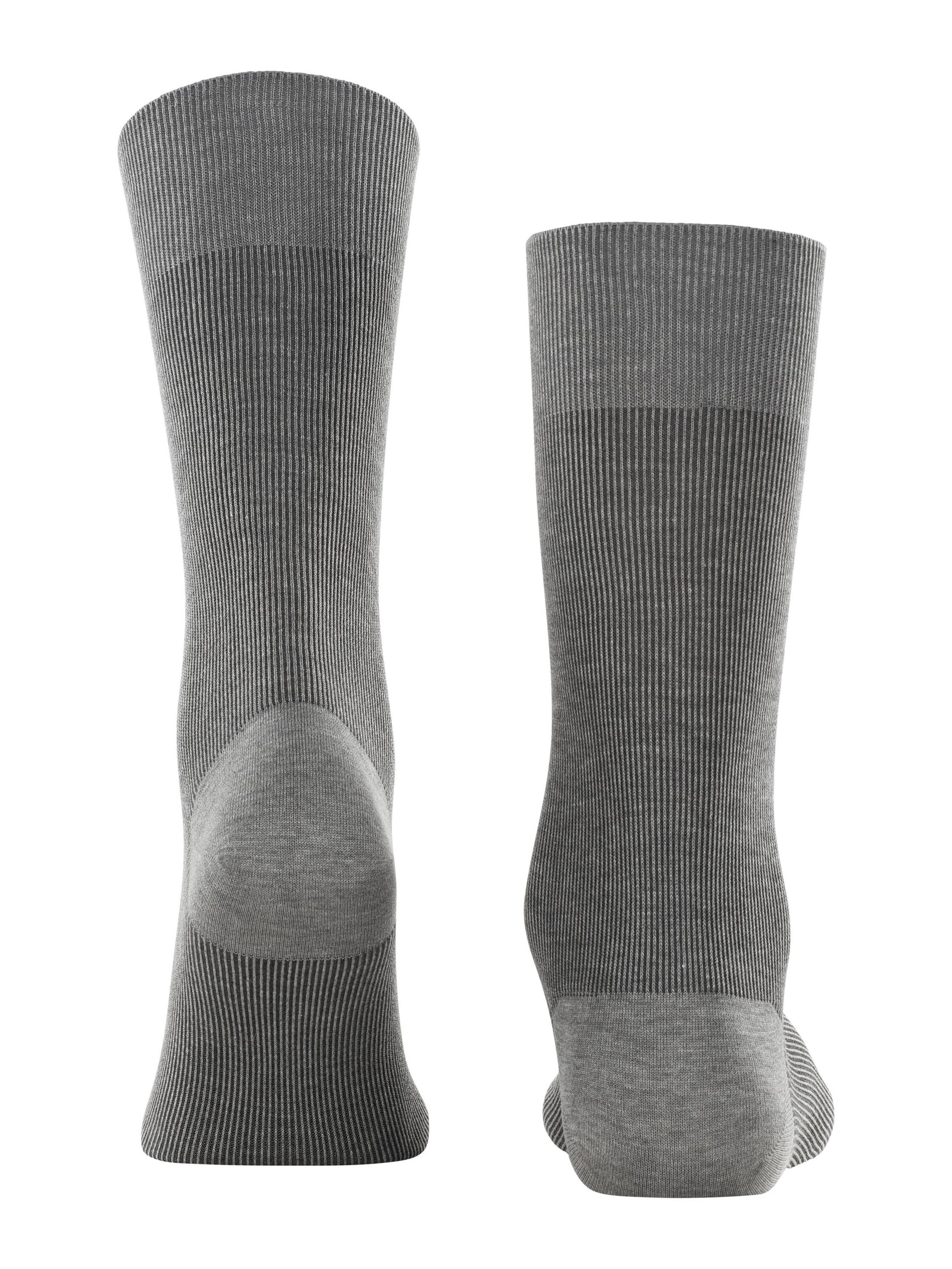 FALKE Socks 'Fine Shadow' in Grey