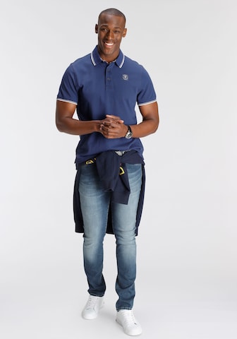 DELMAO Poloshirt in Blau