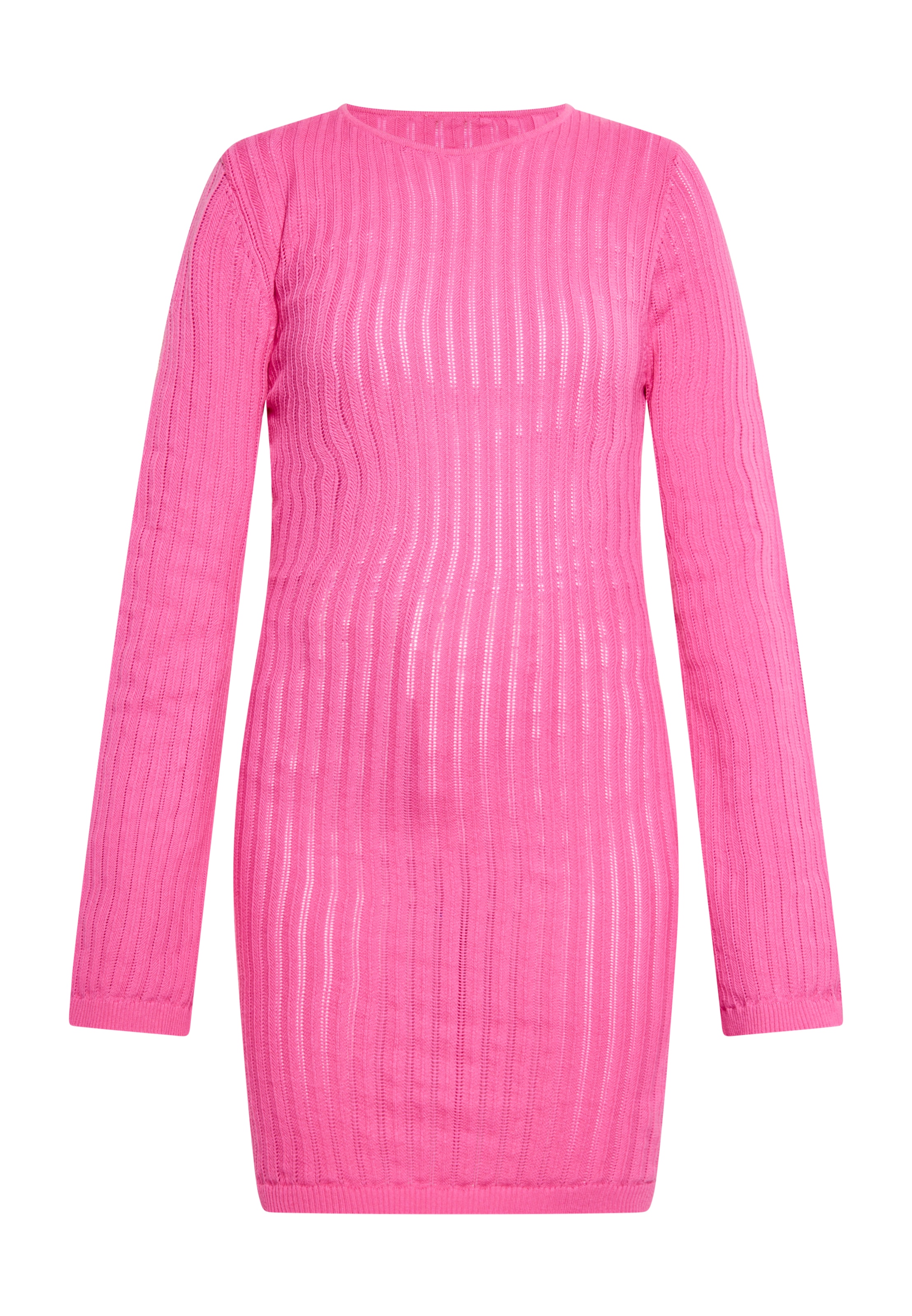 ebeeza Strickkleid in Pink: Vorderseite