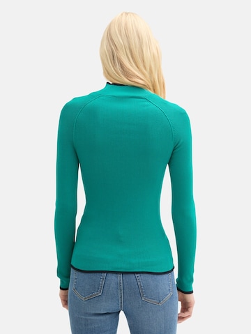TOM TAILOR DENIM Pullover in Grün