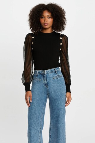 Morgan - Jersey '252-MALIA' en negro: frente